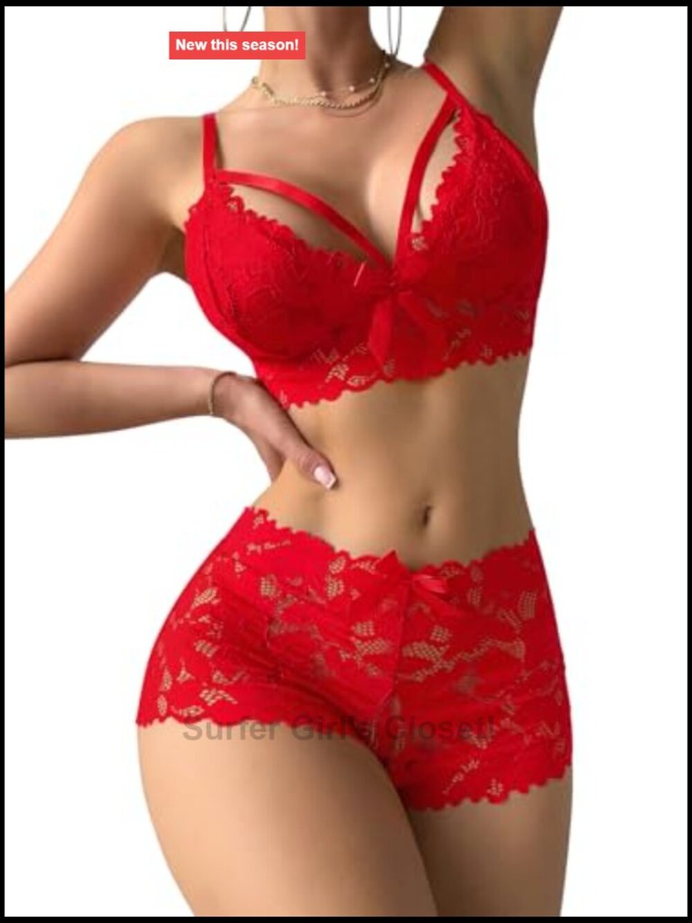 Sexy Lingerie Set 2 Piece Women Outfit Bra Panty Exotic - Picture 4 of 7